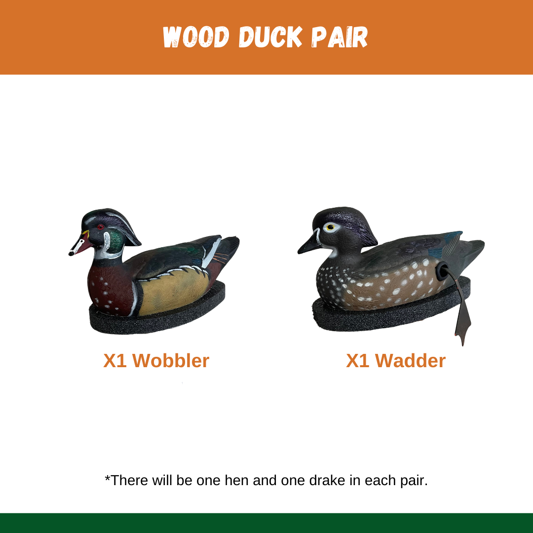 Wood Duck Pair – Air Boss Motion Decoys
